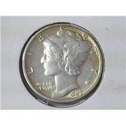 1927 Mercury Dime