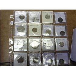 16 Assorted Foreign Coins
