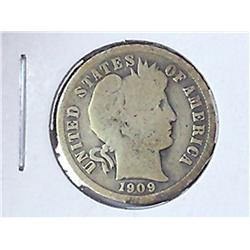 1909 Barber Dime