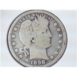 1898 Barber Quarter