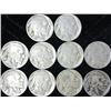 Image 1 : 10 Assorted Dated Bufffalo Nickels