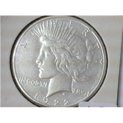 1922-S Peace Silver Dollar (UNC)