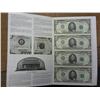 Image 1 : Uncut Sheet Of 4-1995 Five Dollar FRN