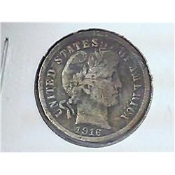 1916 Barber Dime