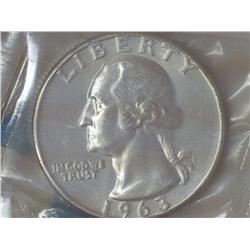 1963-D Washington Quarter (BU)