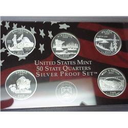 2005  US Silver 50 State Quarters Proof Set