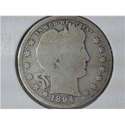 1894 Barber Quarter