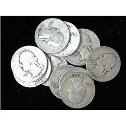 $3 Face Value Washington Silver Quarters