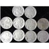 Image 1 : 10 Assorted Dated Buffalo Nickels