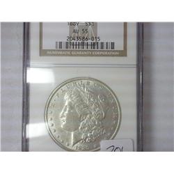 1889 Morgan Silver Dollar NGC AU55