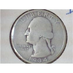 1934-D Washington Quarter