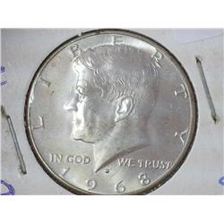1968-D Kennedy Half Dollar (BU) 40% Silver