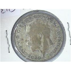 1923 Great Britian One Florin (.500 Silver)