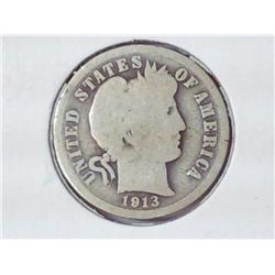 1913 Barber Dime
