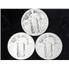 Image 1 : 3 Undated Standing Liberty Quarters