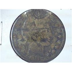 1911 Barber Half Dollar (Damaged)