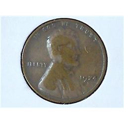 1924-D Lincoln Cent (Key Date) Strike Thru Error