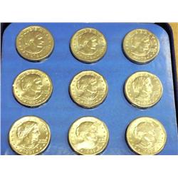 SBA Dollar Coin Set 9 Coins (BU)