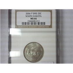 2006-P SMS South Dakota Quarter NGC MS66