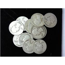 $3 Face Value Washington Silver Quarters