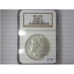 1896 Morgan Silver Dollar NGC MS61