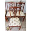 Image 3 : LOT OF SIX VINTAGE/ ANTIQUE DINING CHAIRS