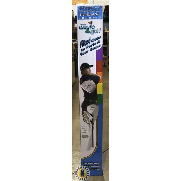 SET OF WAY TO GOLF CLUBS (7 CLUB SET) SIZE 1
