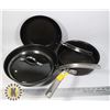 Image 1 : SET OF 3 KIRKLAND FRYING PANS