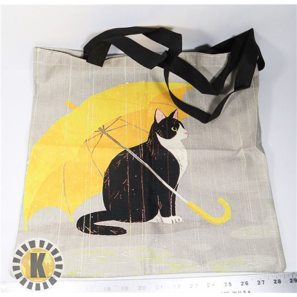 NEW KITTY GRAPHIC SHOULDER TOTE