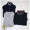 Image 1 : GOLF SHIRTS SMALL PACK OF 4 ASSORTED COLORS