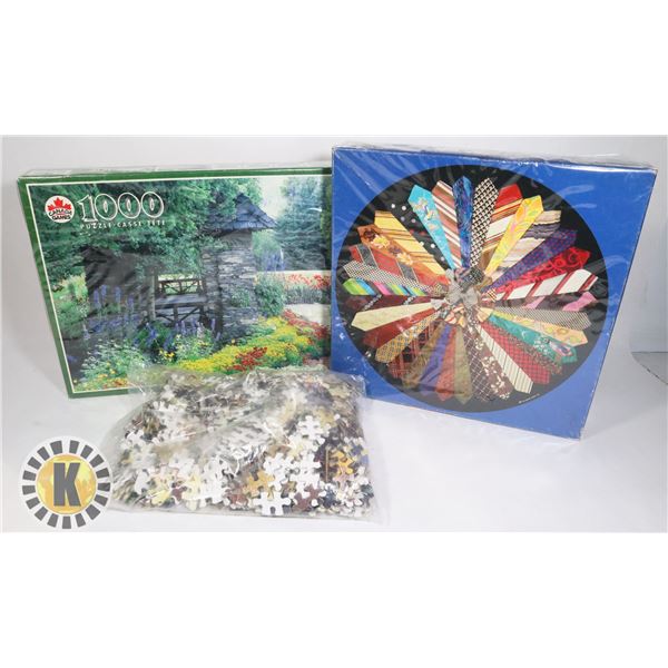 BUNDLE OF ESTATE 3 PUZZLE SET (NOT NEW)