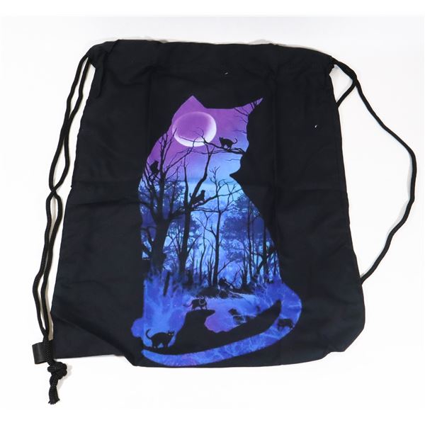 NEW CAT GRAPHIC DRAWSTRING BAG