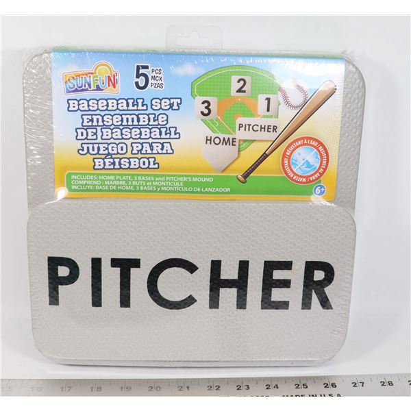 NEW BASEBALL FOAM PLATE SET