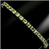 Image 2 : Natural Unheated Oval Peridot Bracelet