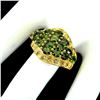 Image 3 : Natural Chrome Diopside & Sapphire Ring