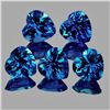 Image 1 : Natural London Blue Topaz Heart 5 Pcs {Flawless-VVS1}
