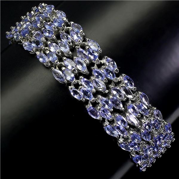 Natural Purple Blue Tanzanite Bracelet