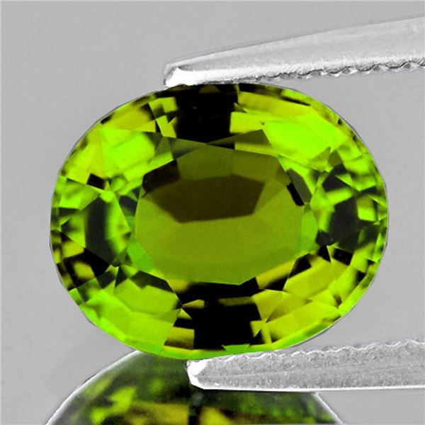 Natural Lemon Green Tourmaline 2.13 Ct {Flawless-VVS}