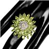 Image 3 : Natural Unheated Peridot Sapphire Ring