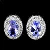 Image 1 : Natural Unheated Tanzanite Earrings