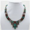 Image 1 : Tibet Natural Stone Tribal Queen Royal Necklace