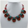 Image 1 : Tibet Natural Stone Tribal Queen Royal Necklace