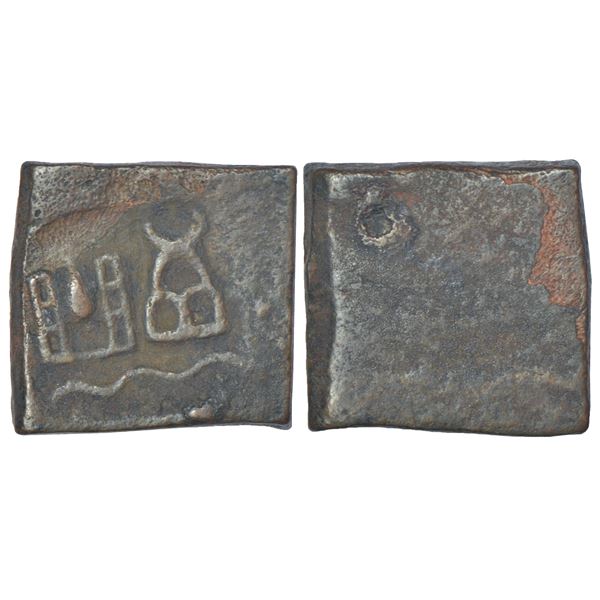 Ancient India: Taxila - copper coin of post-Mauryan period, 'symbolic’ type, PAIC 1430, 8.62g.