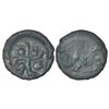 Ancient India: Taxila, copper coin of post-Mauryan period, 'Swastika' type, PAIC 1454, 2.14g.