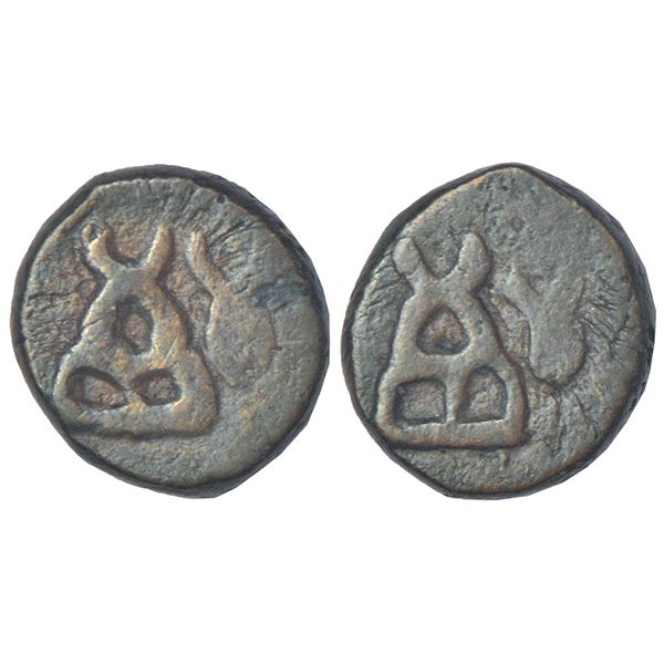 Ancient India: Taxila - copper coin of post-Mauryan period, 'symbolic’ type, PAIC 1522, 1.91g.