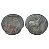 Image 1 : Ancient India: Kaushambi, alloyed copper coin of Shiva(dasa/mitra?), not listed in PAIC, 2.25g.