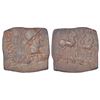 Image 1 : Ancient India: Indo-Greeks - copper coin of Eukratides I (c.170-145 BC), BN serie 19, 7.06g.