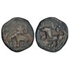 Image 1 : Ancient India: Cholas of 'Sangam' period - uninscribed copper coin, PAIC 3138, 2.71g.