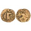 Image 1 : Ancient India: Kidarite Huns - base gold stater/dinara of Salanavira, MAC 3634-35, 7.77g.