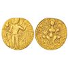 Image 1 : Ancient India: Gupta Empire, gold dinar of Samudra Gupta (c.350-375 AD), 'Javelin' type, 7.40g.